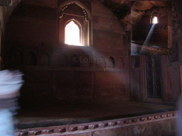 old palace window light