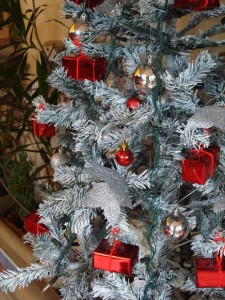 Silver Christmas tree
